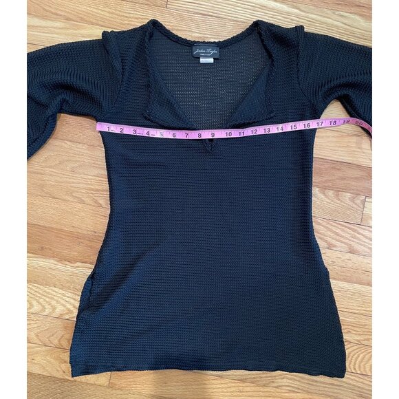 Vtg Jordan Taylor Womens Open Knit Sweater‎ Size S Y2K Whimsigoth Sheer Witchy - Picture 6 of 14